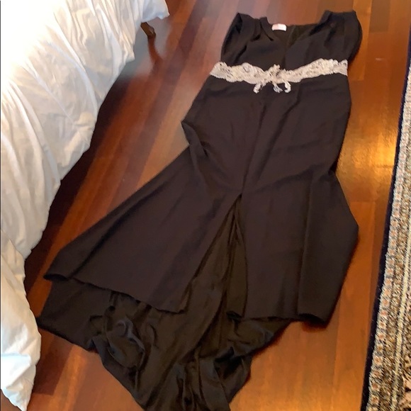 Trumpet/Mermaid V-neck Evening Dress BLACK - Picture 11 of 11